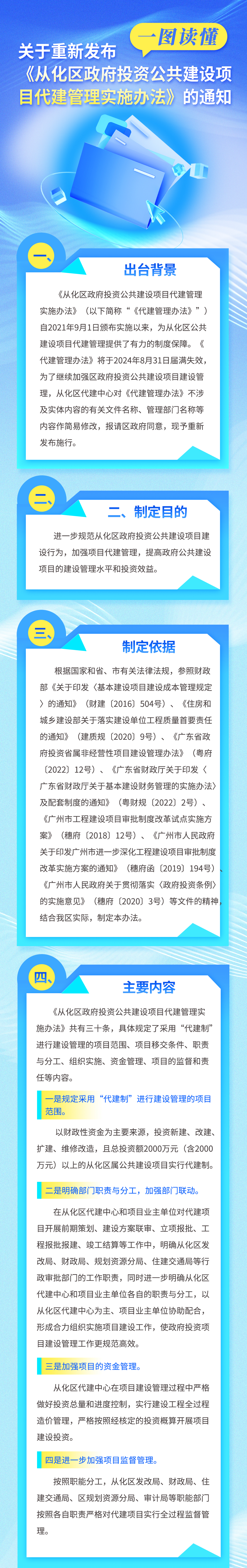 【一图读懂】关于重新发布《大发快三官网
政府投资公共建设项目代建管理实施办法》的通知(1).jpg